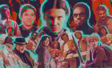 A composite of images from upcoming shows like "Stranger Things," "The Paper," and "Only Murders in the Building."