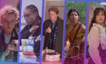 A composite of images from "Weapons," "Seen & Heard," "Only Murders in the Building," "Sister Midnight," and "The Girlfriend."