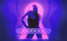 a woman in a sensual pose with a password in front of her