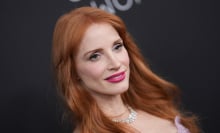 jessica chastain posing on a red carpet