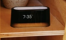 loftie alarm clock on nightstand
