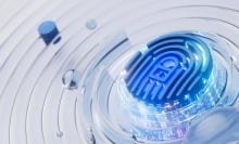 a fingerprint, digital lock illustration