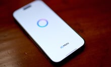 meta logo on a phone