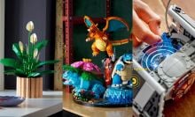 lego peace lily, lego pokémon, and lego star wars set with smart brick