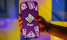 A phone with the Pips logo.