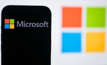 microsoft 365 logo on phone