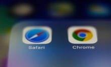 safari and chrome apps on phone