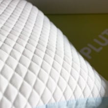 close up of quilted pillow