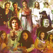 Composite of images from horror movies. 