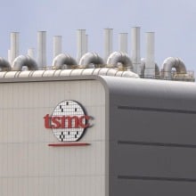 The facade of the Taiwan Semiconductor Manufacturing Co. fabrication plant in Phoenix, Arizona. 