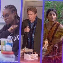 A composite of images from "Weapons," "Seen & Heard," "Only Murders in the Building," "Sister Midnight," and "The Girlfriend."