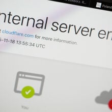 Cloudflare error message