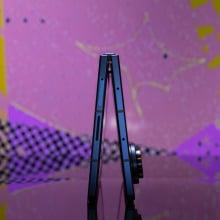 Samsung Galaxy Z Fold 7 partly folded on a table