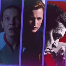 Composite of images from "The Home," "Stranger Things," "The X-Files," "Good Night and Good Luck," and "Eternity,"