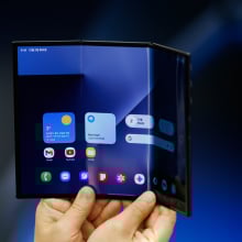  A Samsung Electronics Co. Galaxy Z Trifold smartphone during a media preview