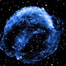 Chandra X-ray Observatory watching a supernova unfold