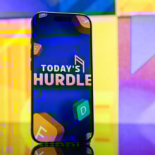 Hurdle game on a smartphone