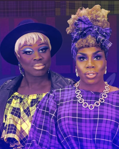LONDON, ENGLAND - JANUARY 19: Sibling Rivalry aka Bob the Drag Queen and Monét X Change attend RuPaul's DragCon UK presented by World Of Wonder at Olympia London on January 19, 2020 in London, England.