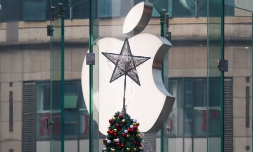 An Apple store in China.