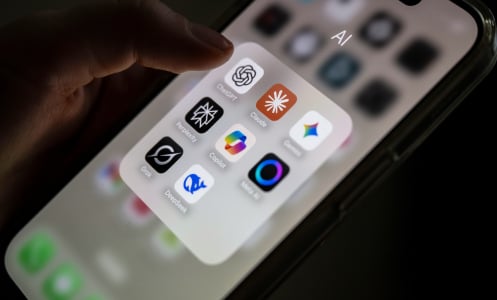 AI apps on mobile device