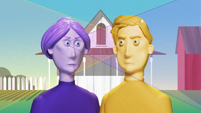 The female and male gaze