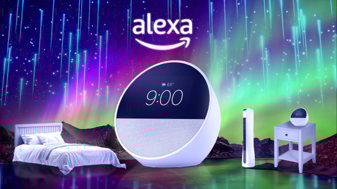Alexa-powered devices and bed