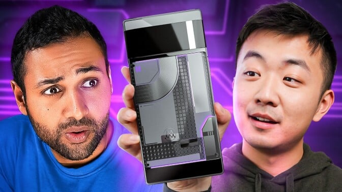 thumbnail of mrwhosetheboss and a mock nothing phone
