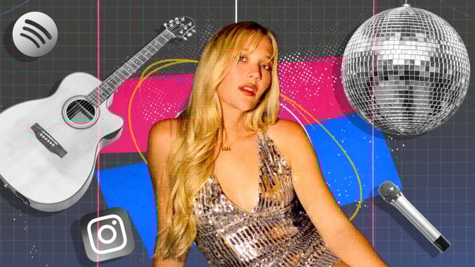 singer-songwriter Chloe Caroline for Mashable's Creator Playbook