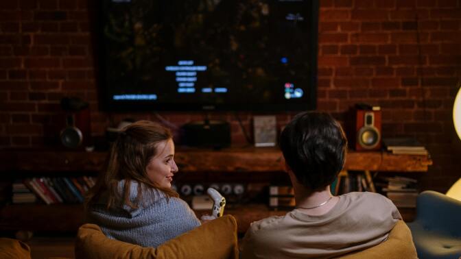 Couple gaming