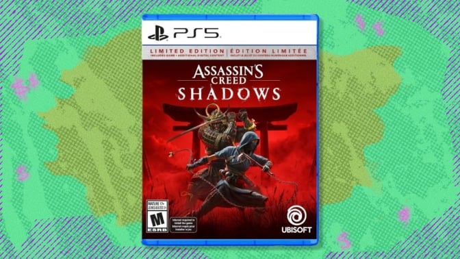 Assassin's Creed Shadows - Limited Edition on PS5 on a green background