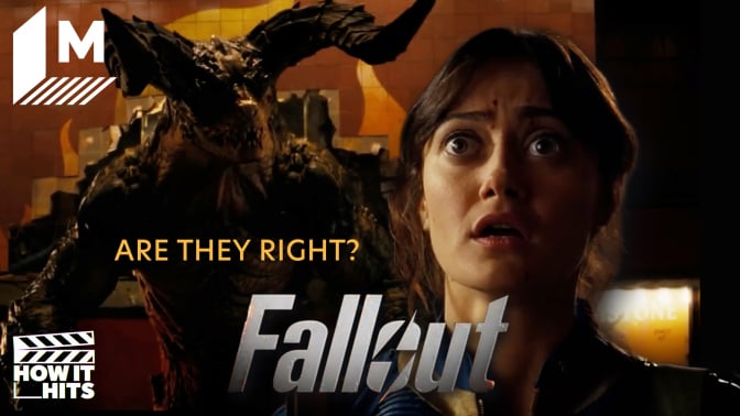 Lucy and the Deathclaw from Fallout season 2