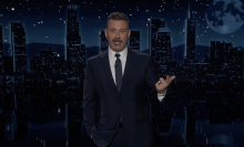 Jimmy Kimmel presents his show.