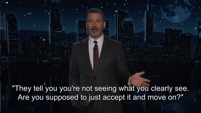 Jimmy Kimmel on 'Jimmy Kimmel Live.'