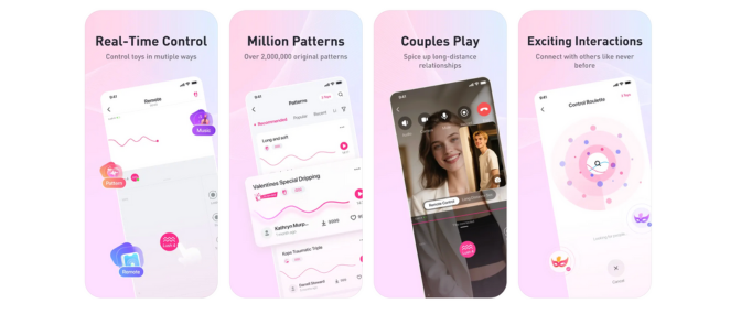Screenshot of Lovesense Remote app.